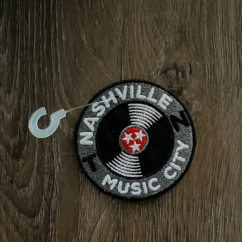 Nashville Music City Circle Record Patch